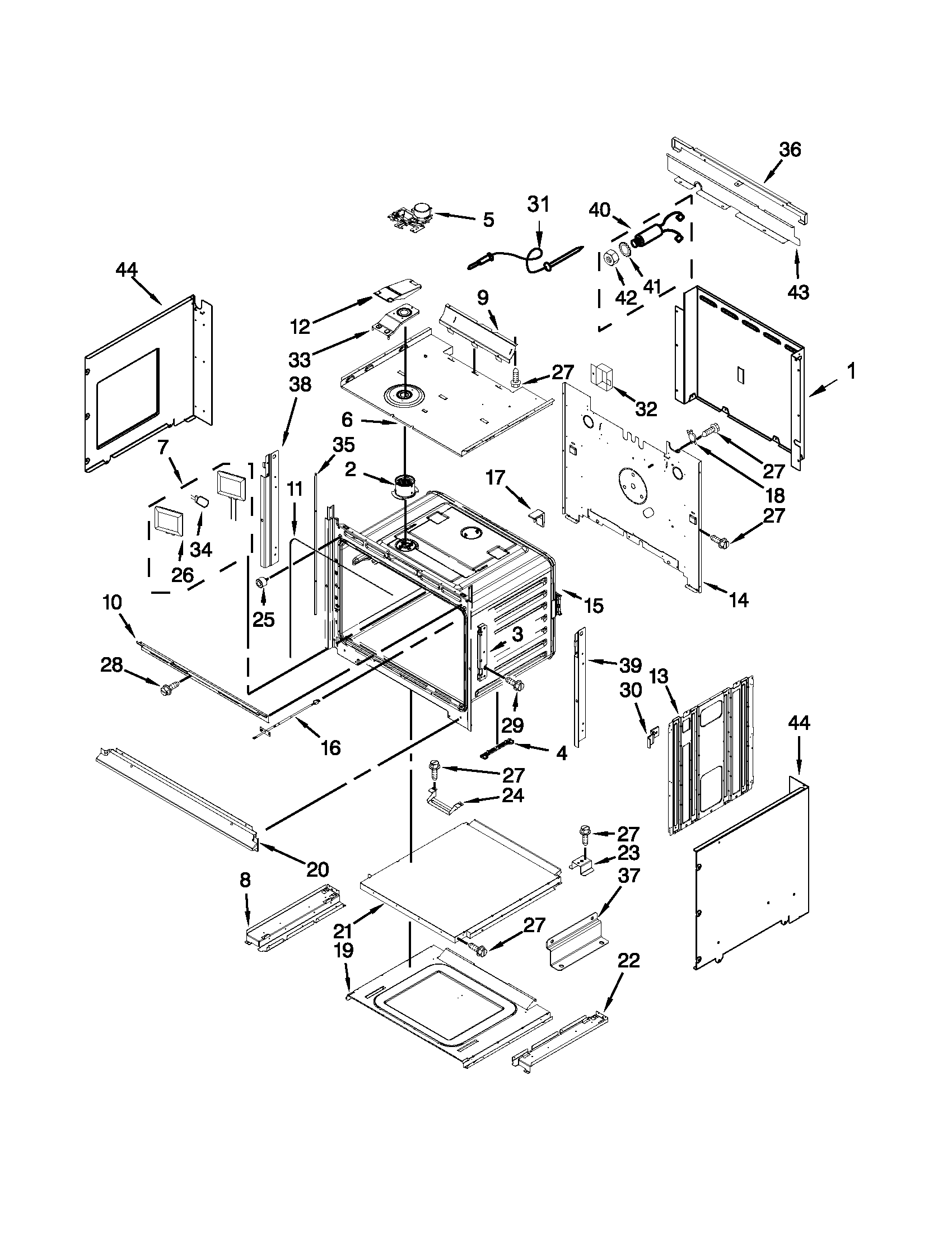 KitchenAid KEMS379BSS00 oven parts diagram