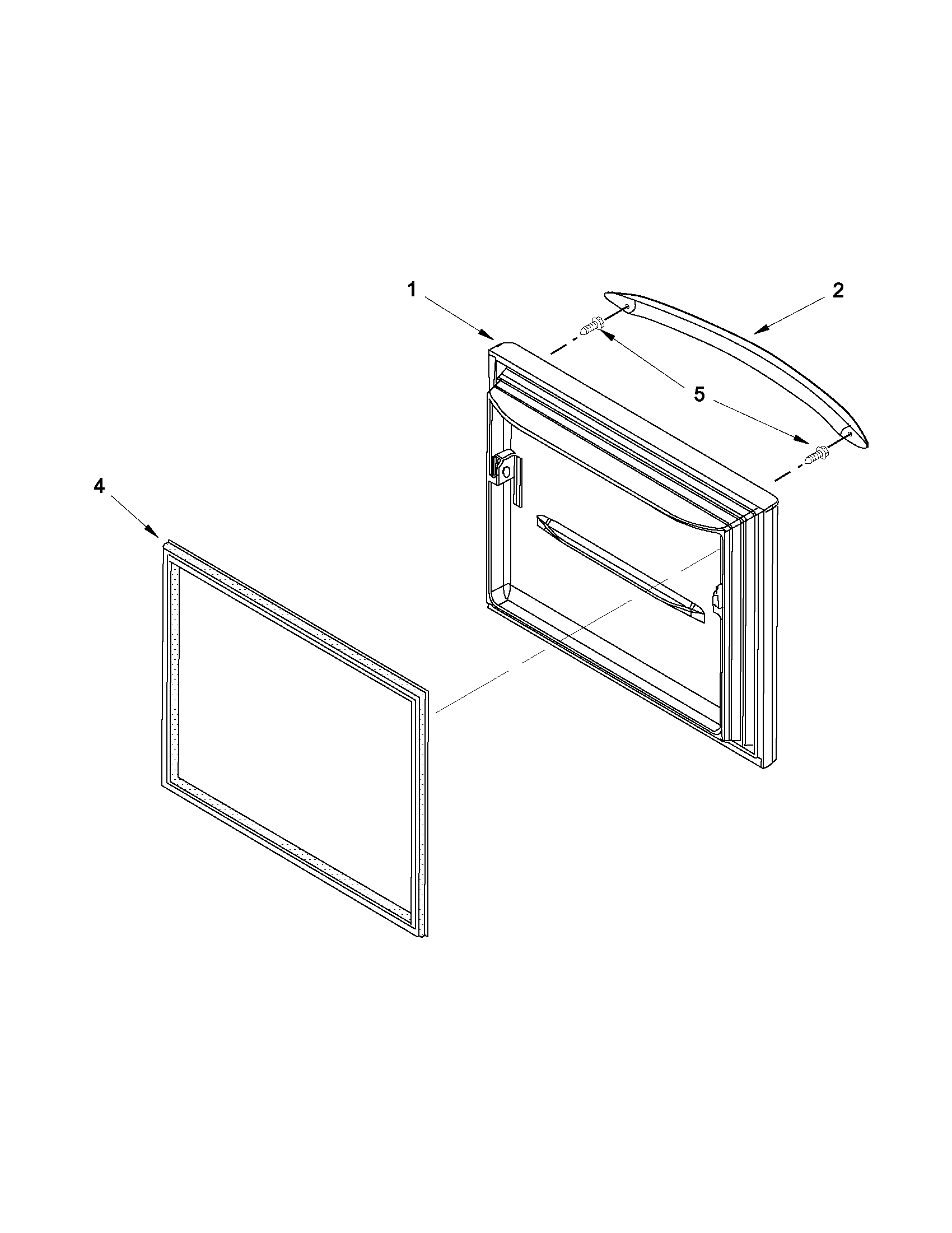 KitchenAid KBRS19KTWH7 freezer door diagram
