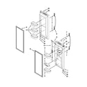 Maytag MFX2570AEW5 refrigerator door parts diagram