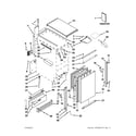 KitchenAid KUIS18NNXW1 cabinet, door and liner parts diagram