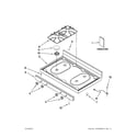 Amana AGR4433XDW2 cooktop parts diagram