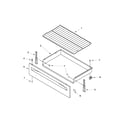 Whirlpool YWFE381LVB0 drawer & broiler parts diagram