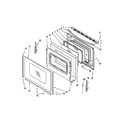 Whirlpool YWFE381LVB0 door parts diagram