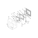 Whirlpool RBS307PVQ03 oven door diagram