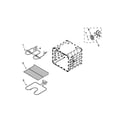 Whirlpool RBS307PVQ03 internal oven parts diagram