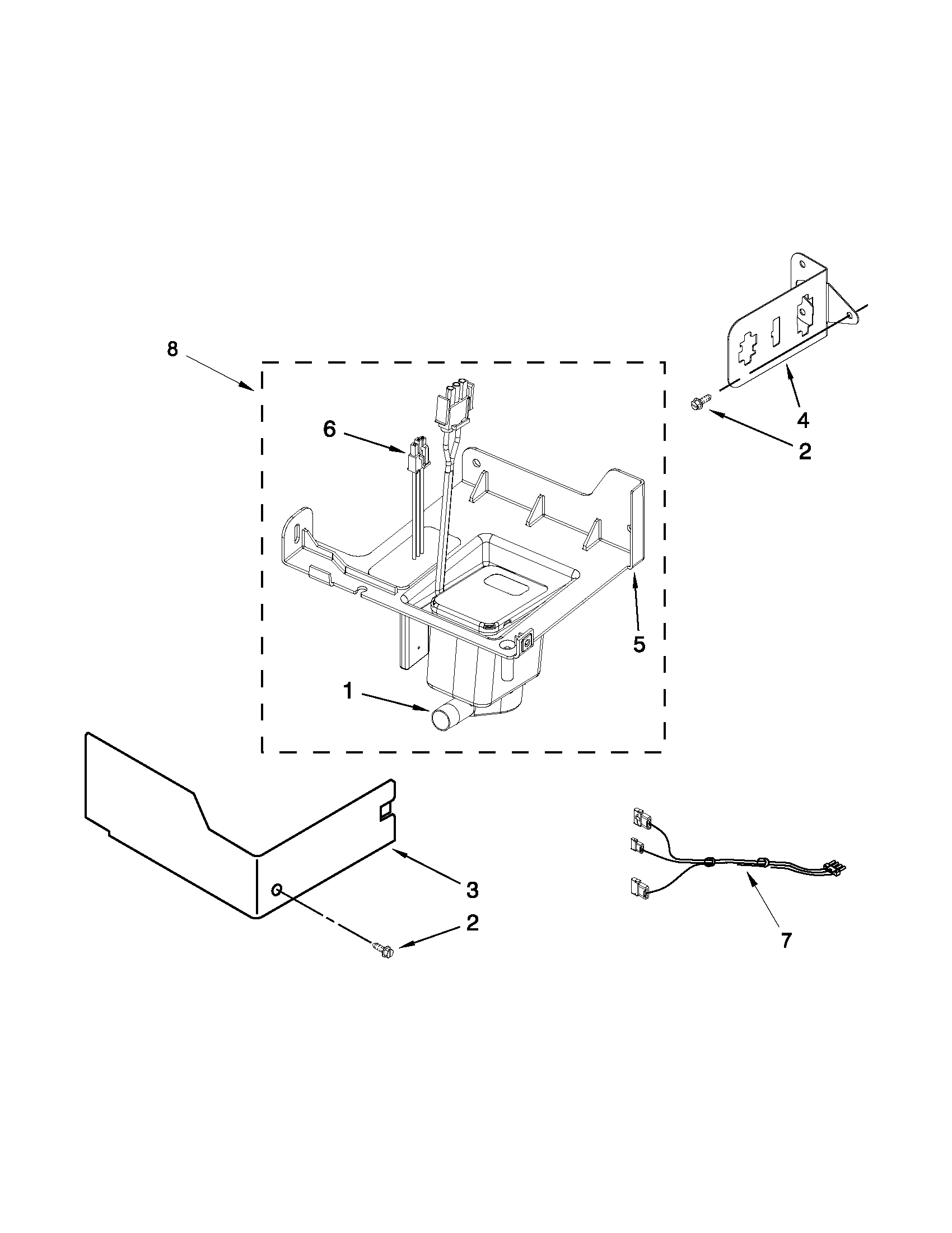 KitchenAid KUIS18PNXW2 pump parts diagram