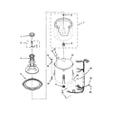 Crosley CAW9244BW0 basket and tub parts diagram
