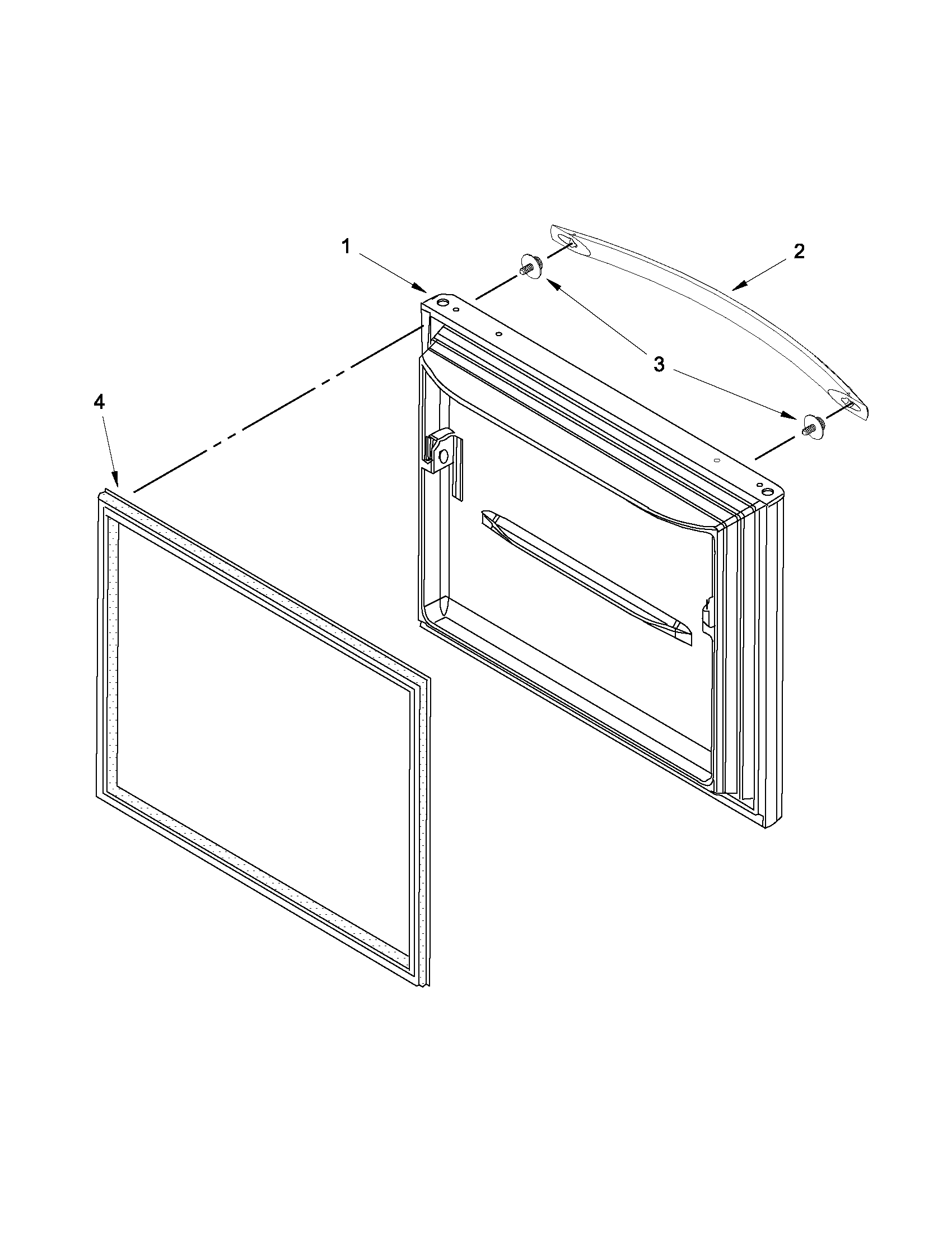 Whirlpool GB9FHDXWS08 freezer door diagram