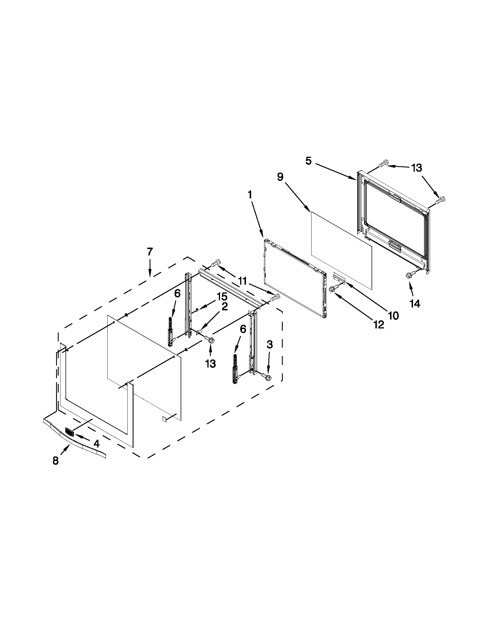 Maytag MEW7627AS01 lower oven door diagram