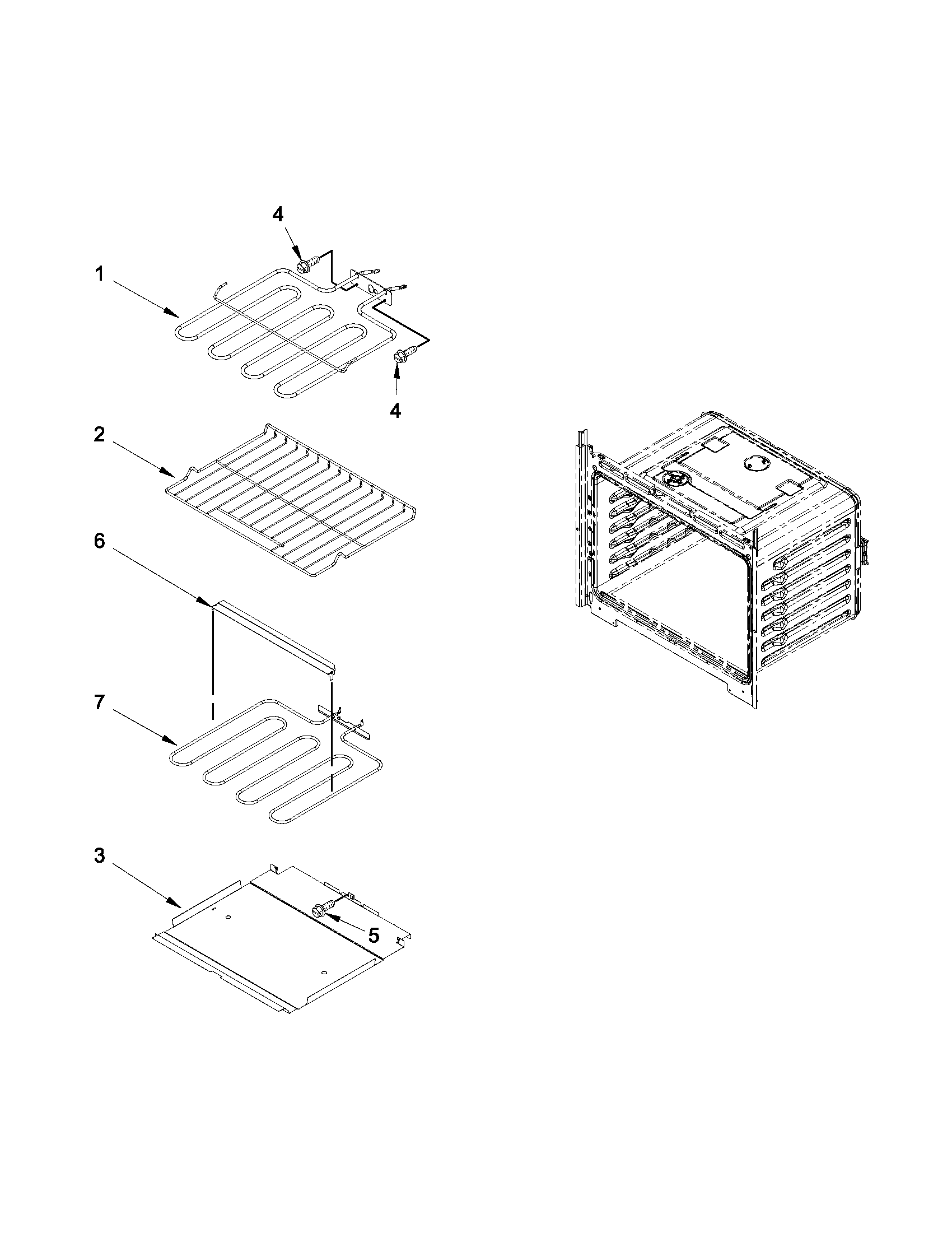Maytag MEW7630AS01 internal oven parts diagram