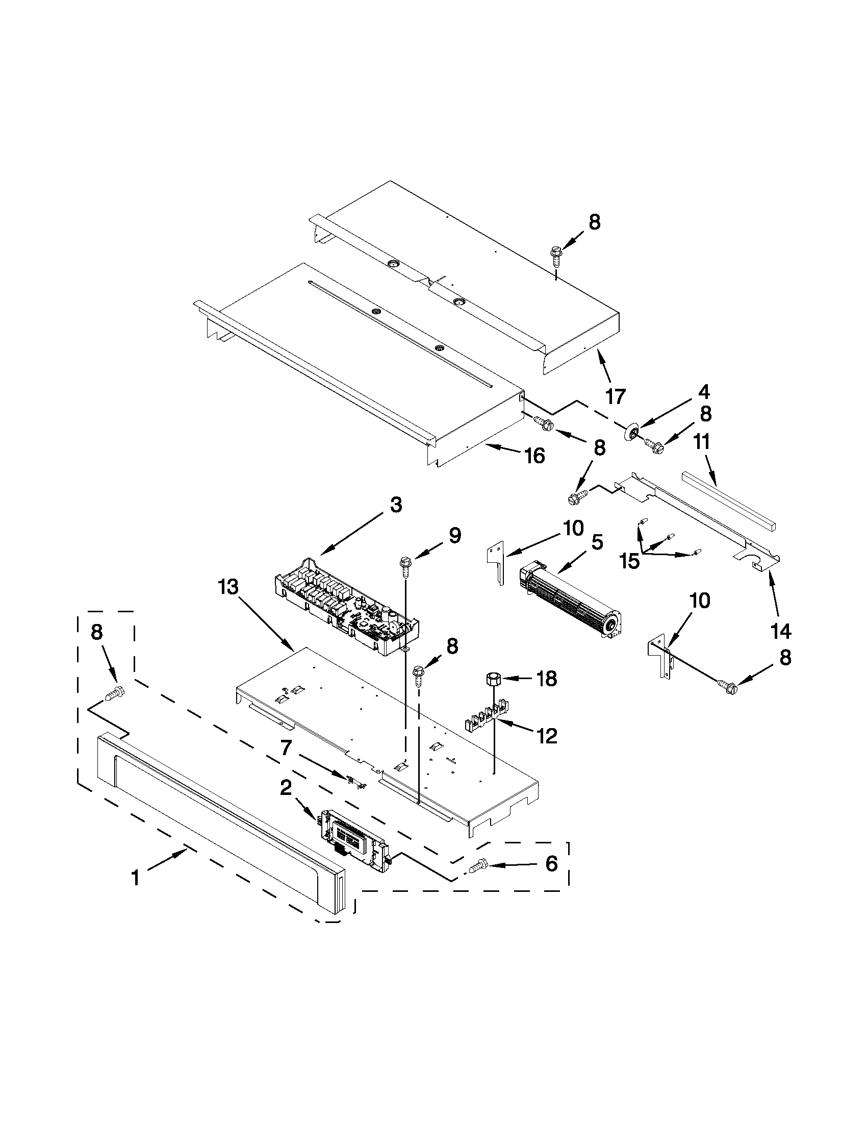 Maytag MEW7630AS01 control panel parts diagram