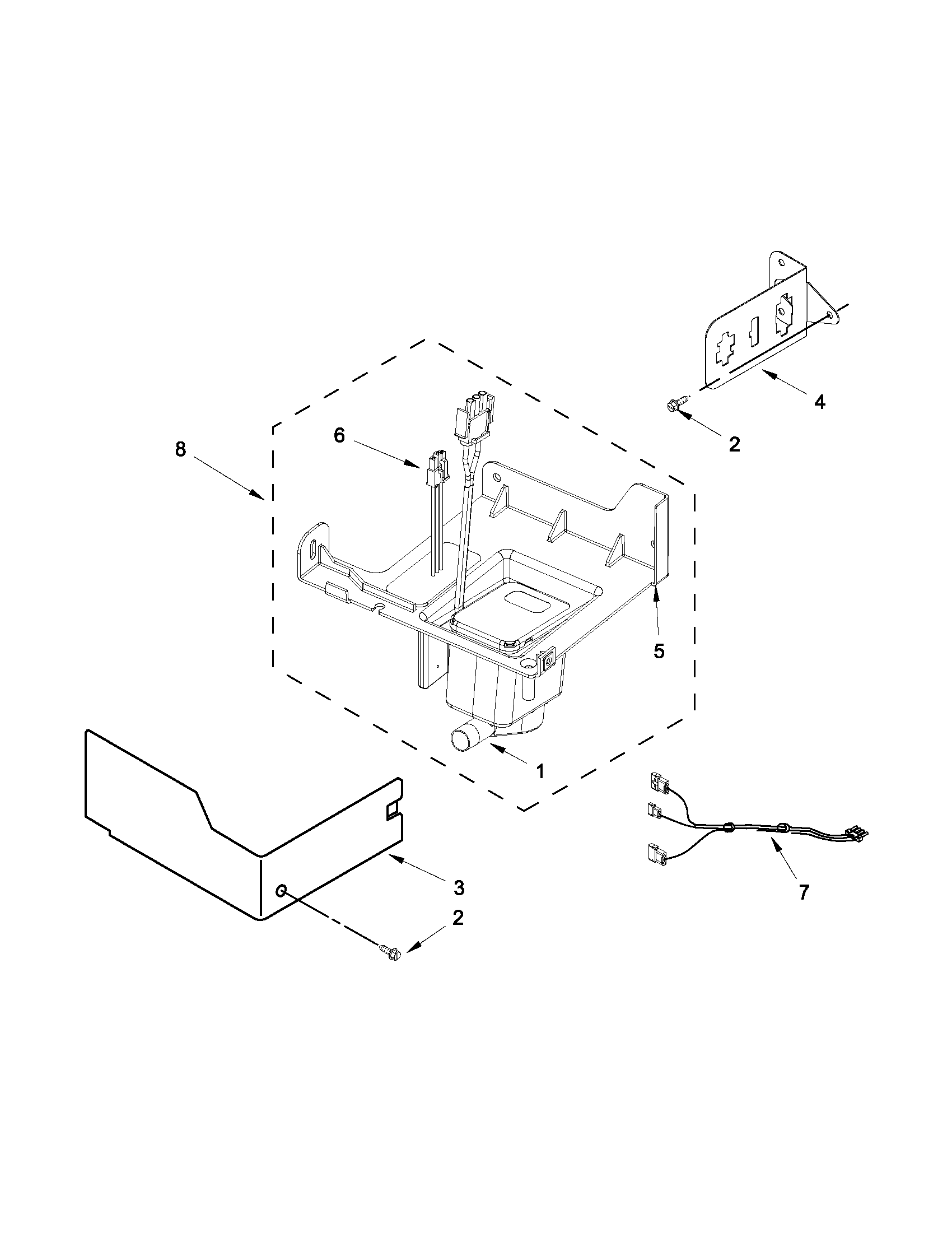 KitchenAid KUIC15PLXS3 pump parts diagram