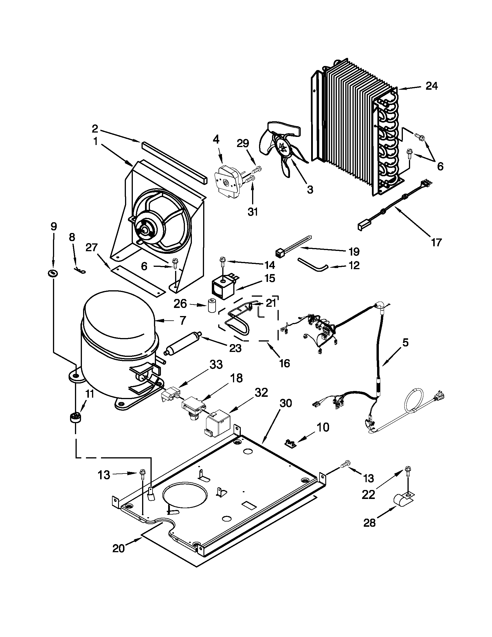 KitchenAid KUIC15PLXS3 unit parts diagram