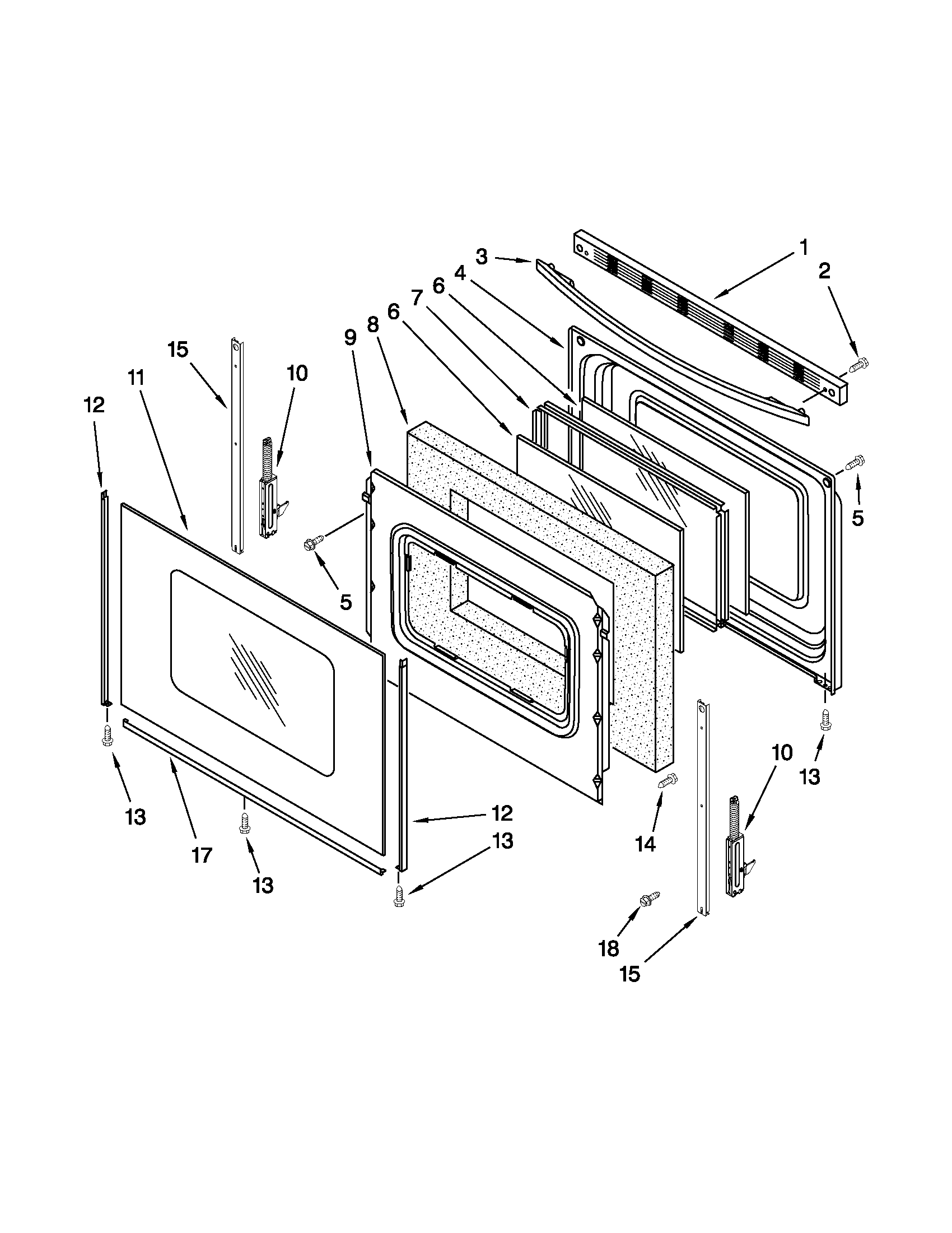 Amana AGR5844VDS5 door parts diagram