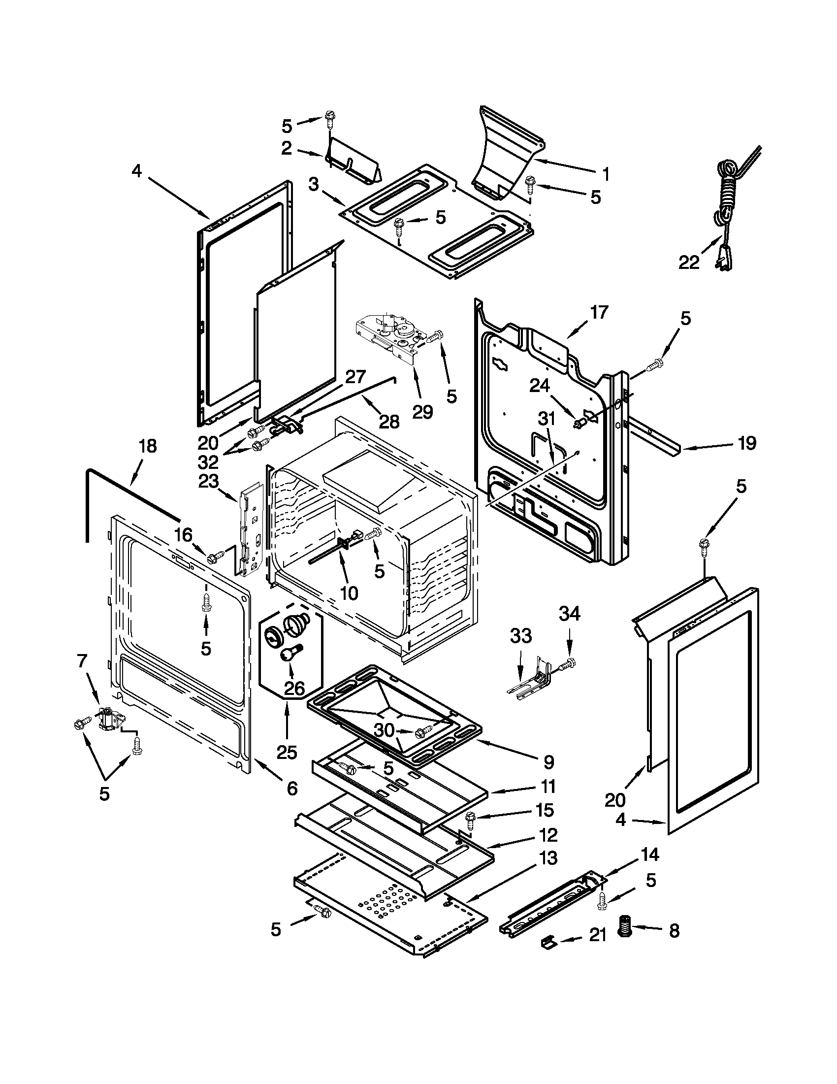 Ikea IGS426AS0 chassis parts diagram