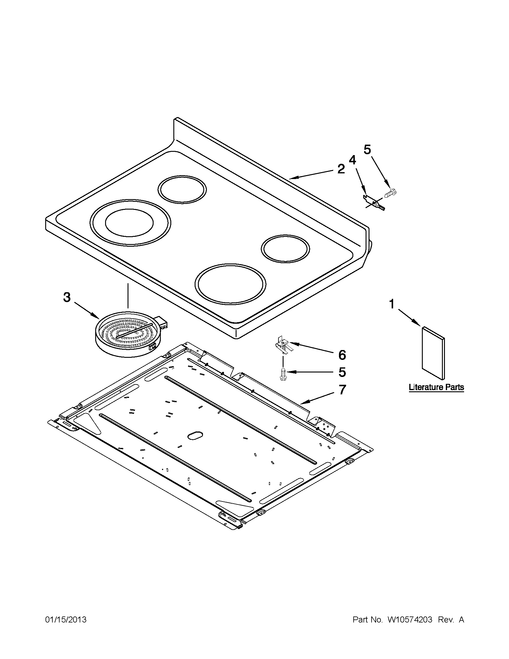 Ikea IES426AS0 cooktop parts diagram