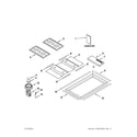 Whirlpool GLS3064RS02 cooktop, burner and grate parts diagram