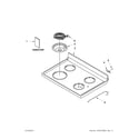 Amana YACR3230BCW0 cooktop parts diagram