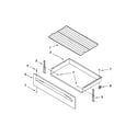 Amana YACR3230BCW0 drawer & broiler parts diagram