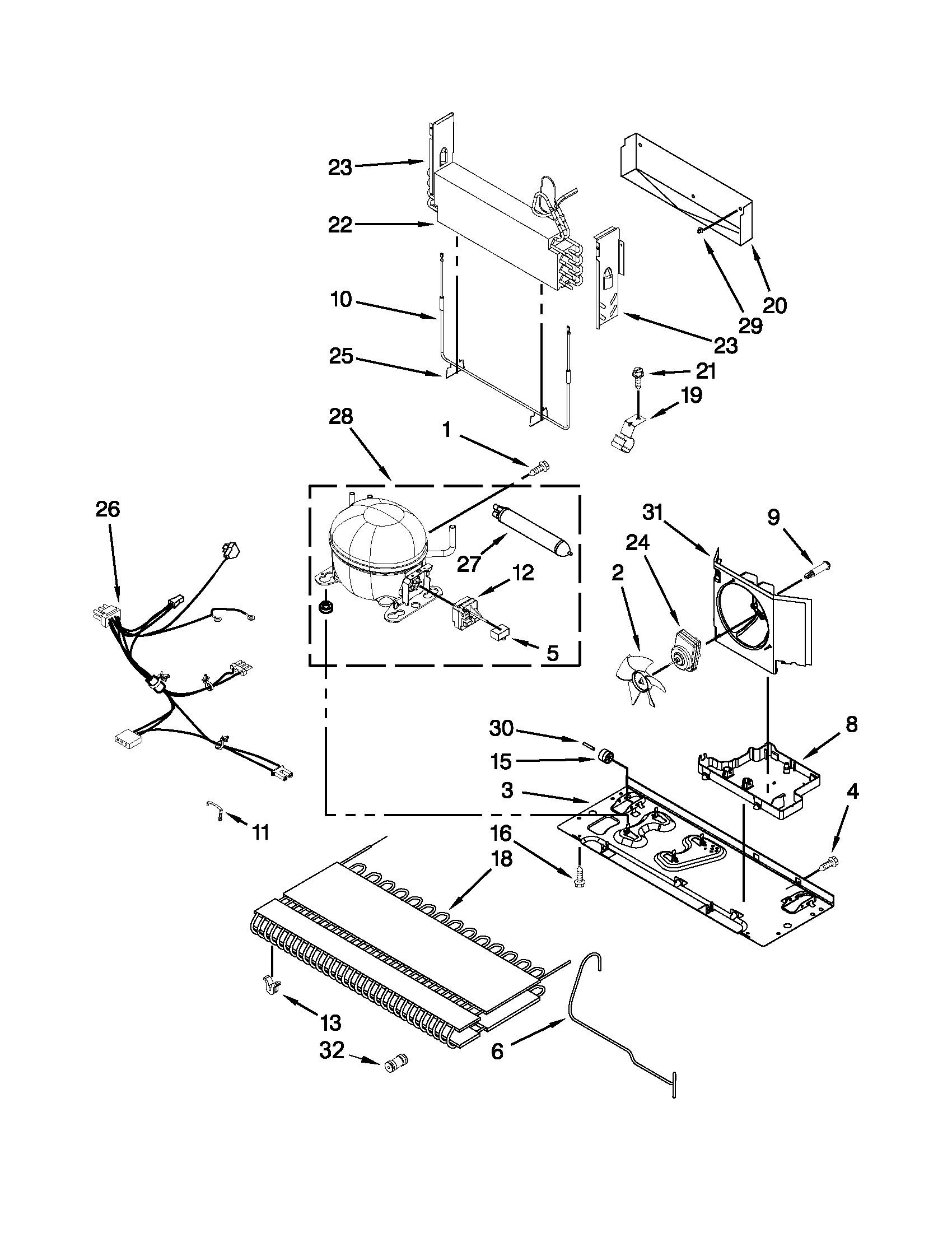 Maytag MFI2670XEW9 unit parts diagram