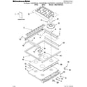 KitchenAid YKGST307HB0 cooktop parts diagram