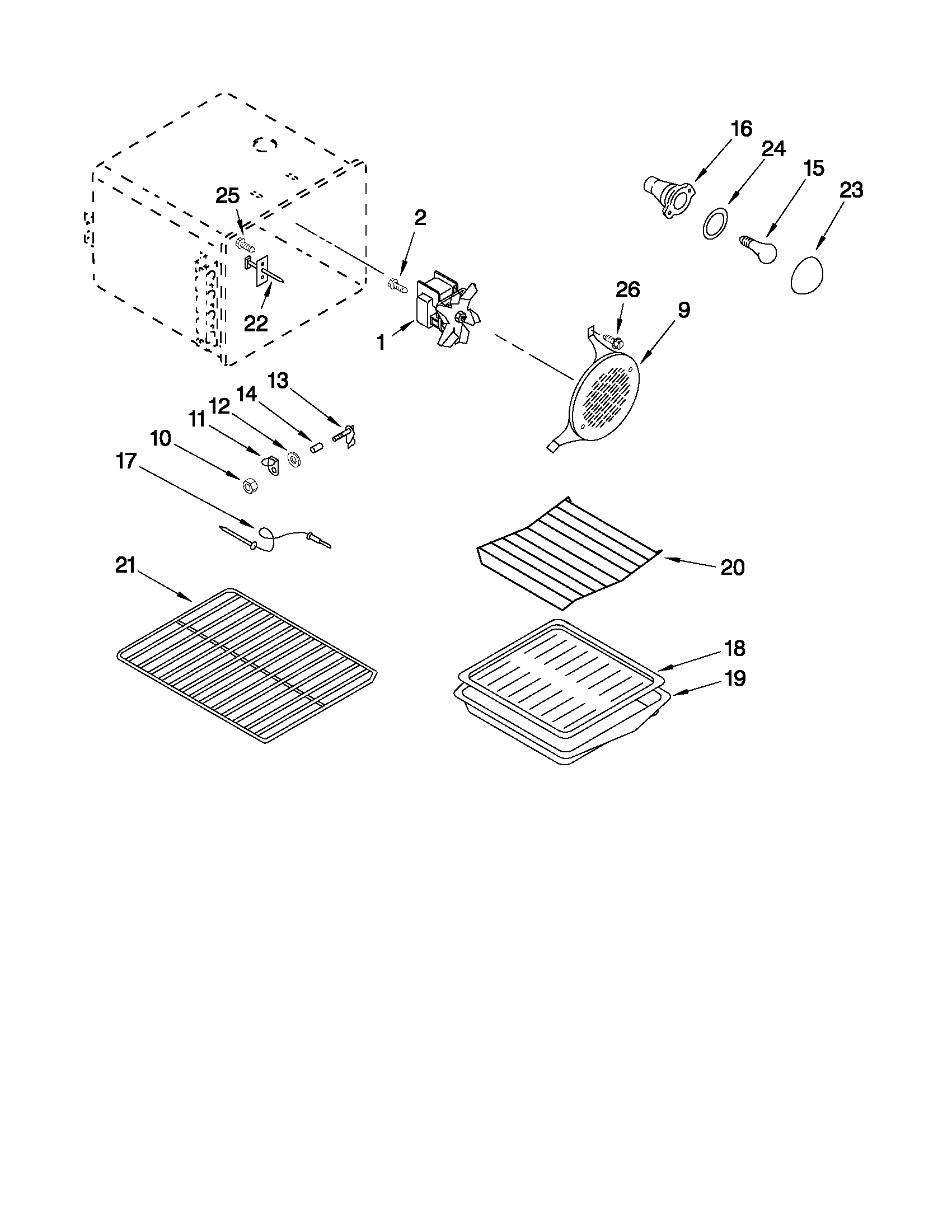 KitchenAid YKGST307HS1 oven parts diagram