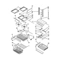 Jenn-Air JFC2089WTB9 shelf parts diagram