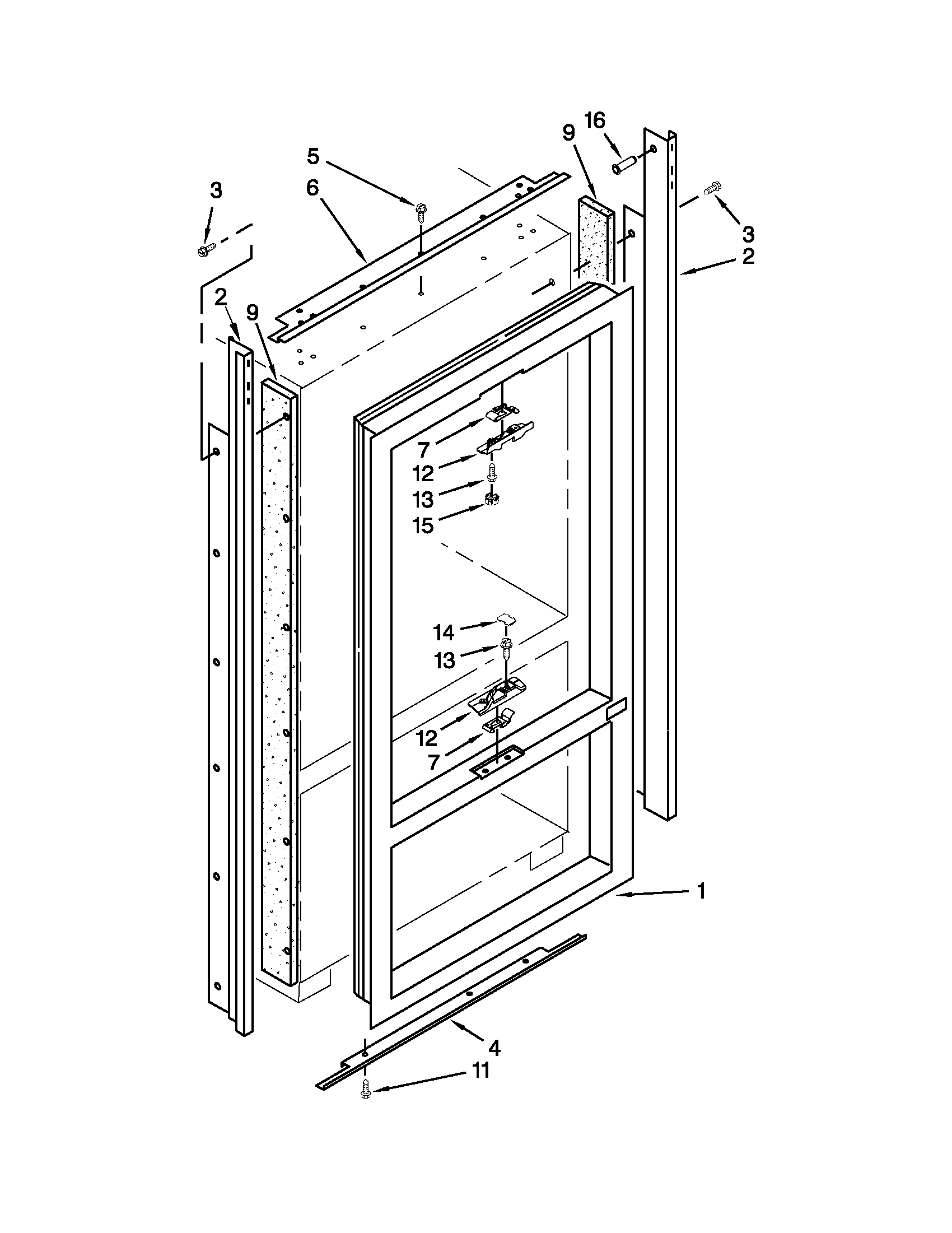 Jenn-Air JF42NXFXDW04 cabinet and breaker trim parts diagram
