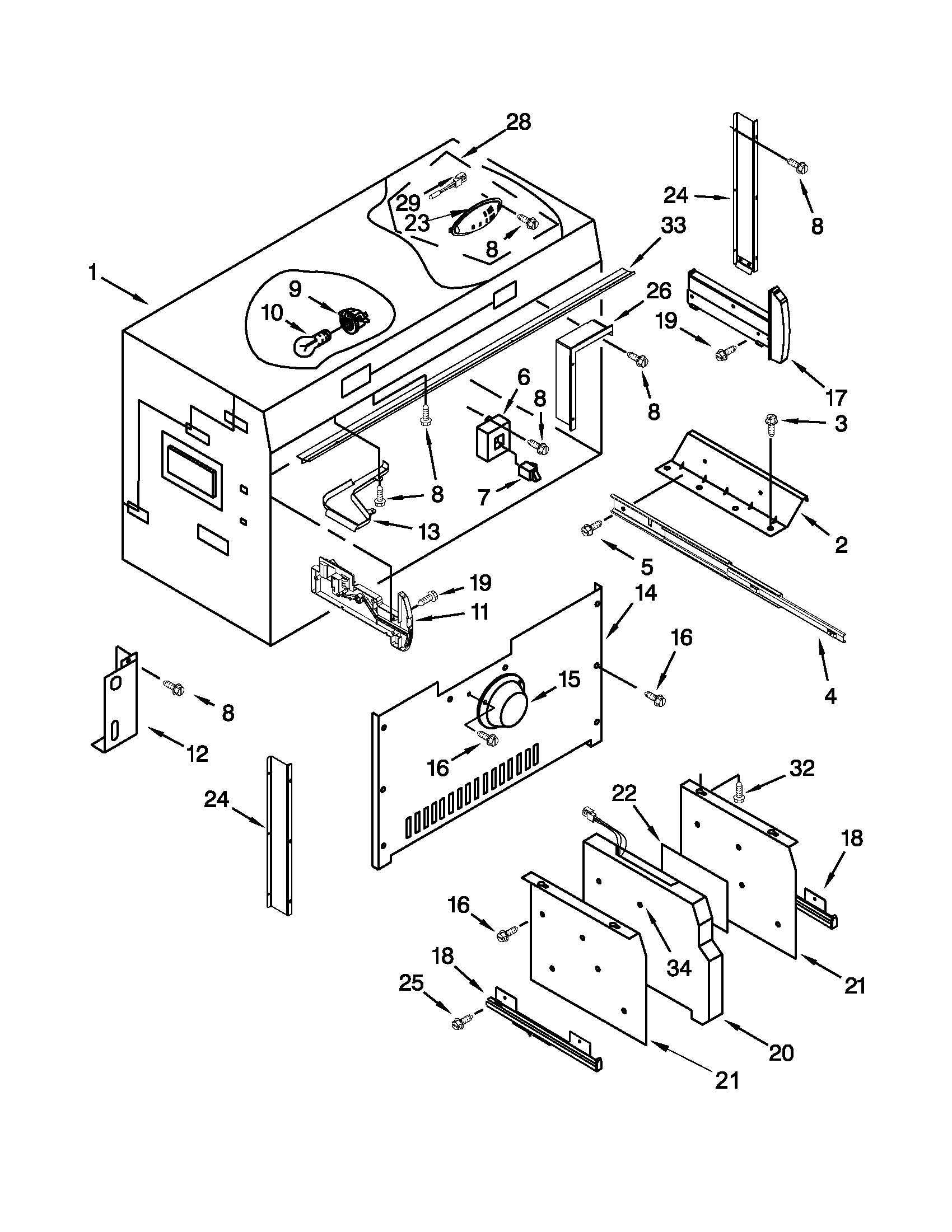 Jenn-Air JF42NXFXDW04 freezer liner parts diagram