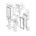 Maytag MFT2673BEW10 refrigerator door parts diagram