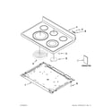 Whirlpool YWFE540H0BW0 cooktop parts diagram