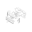 Whirlpool YWFE540H0BB0 control panel parts diagram