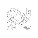 Whirlpool GI6FARXXF06 shelf parts diagram