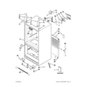 KitchenAid KBFS25EWBL9 cabinet parts diagram