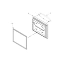 KitchenAid KBFS25EWBL9 freezer door diagram