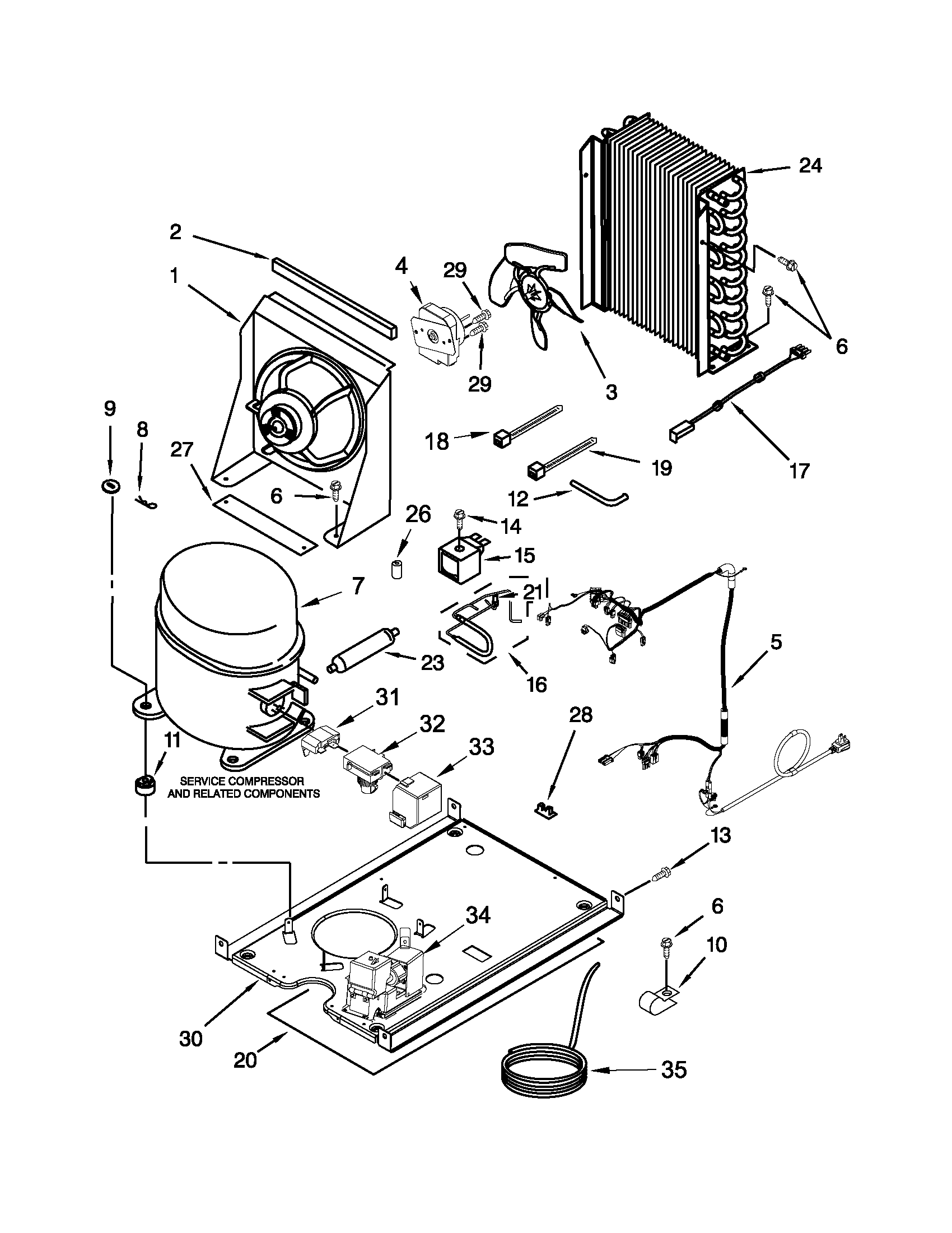 KitchenAid KUIP15PRXX2 unit parts diagram