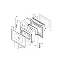 Whirlpool YWFC310S0BS0 door parts diagram