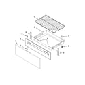 Whirlpool YWFC310S0BS0 drawer & broiler parts diagram