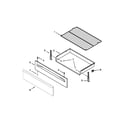 Maytag MGR7661WS3 drawer & broiler parts diagram