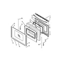 Maytag MGR7661WS3 door parts diagram