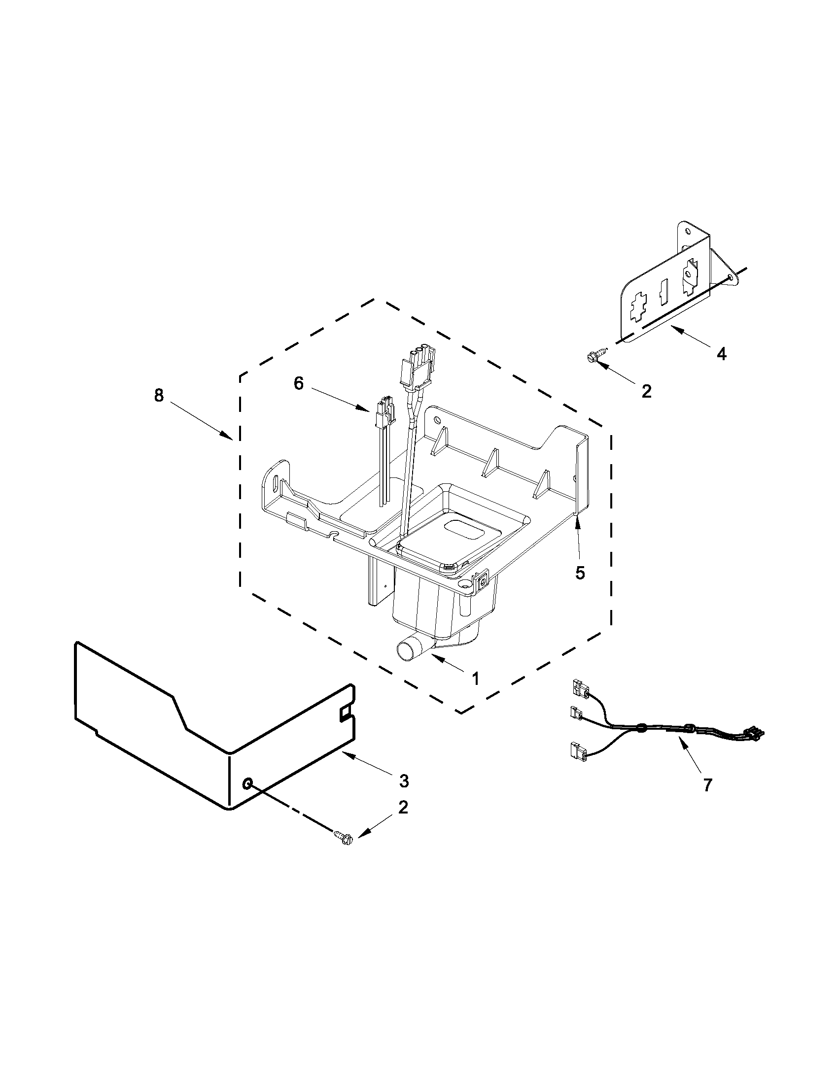 Maytag MIM1555YRS2 pump parts diagram