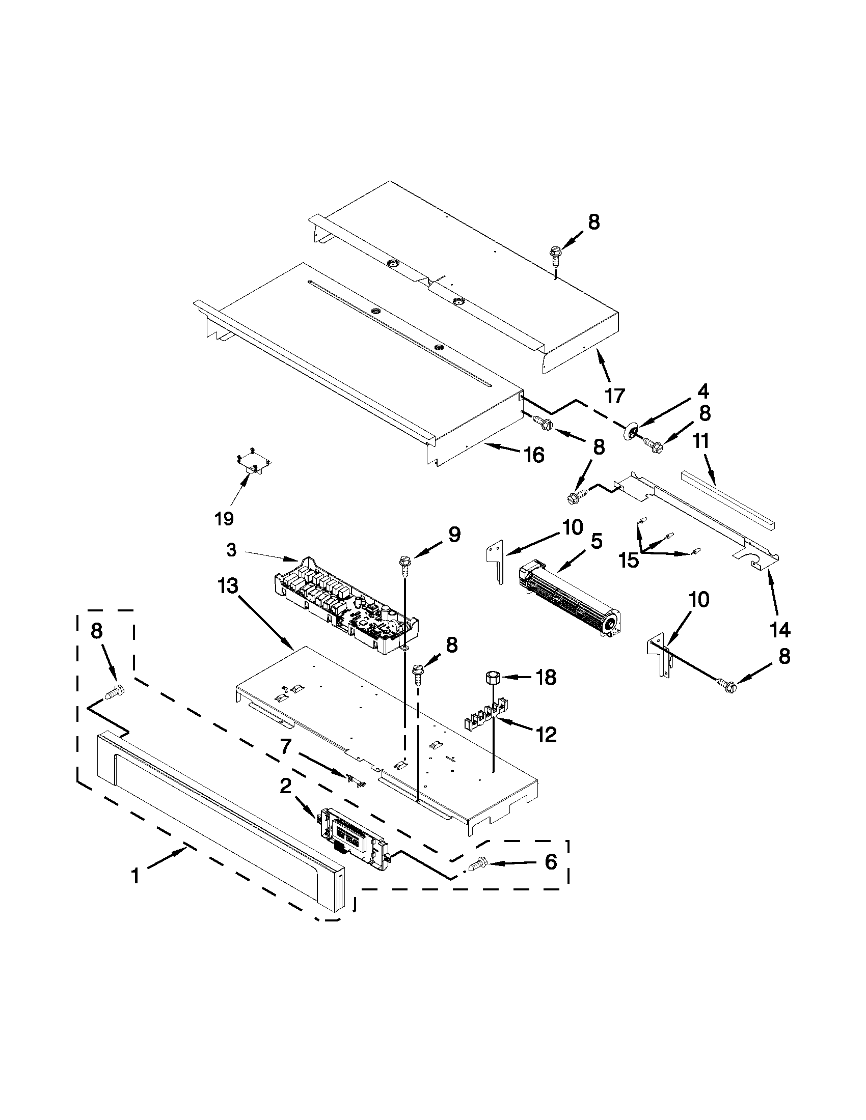 Maytag MEW9630AB00 control panel parts diagram