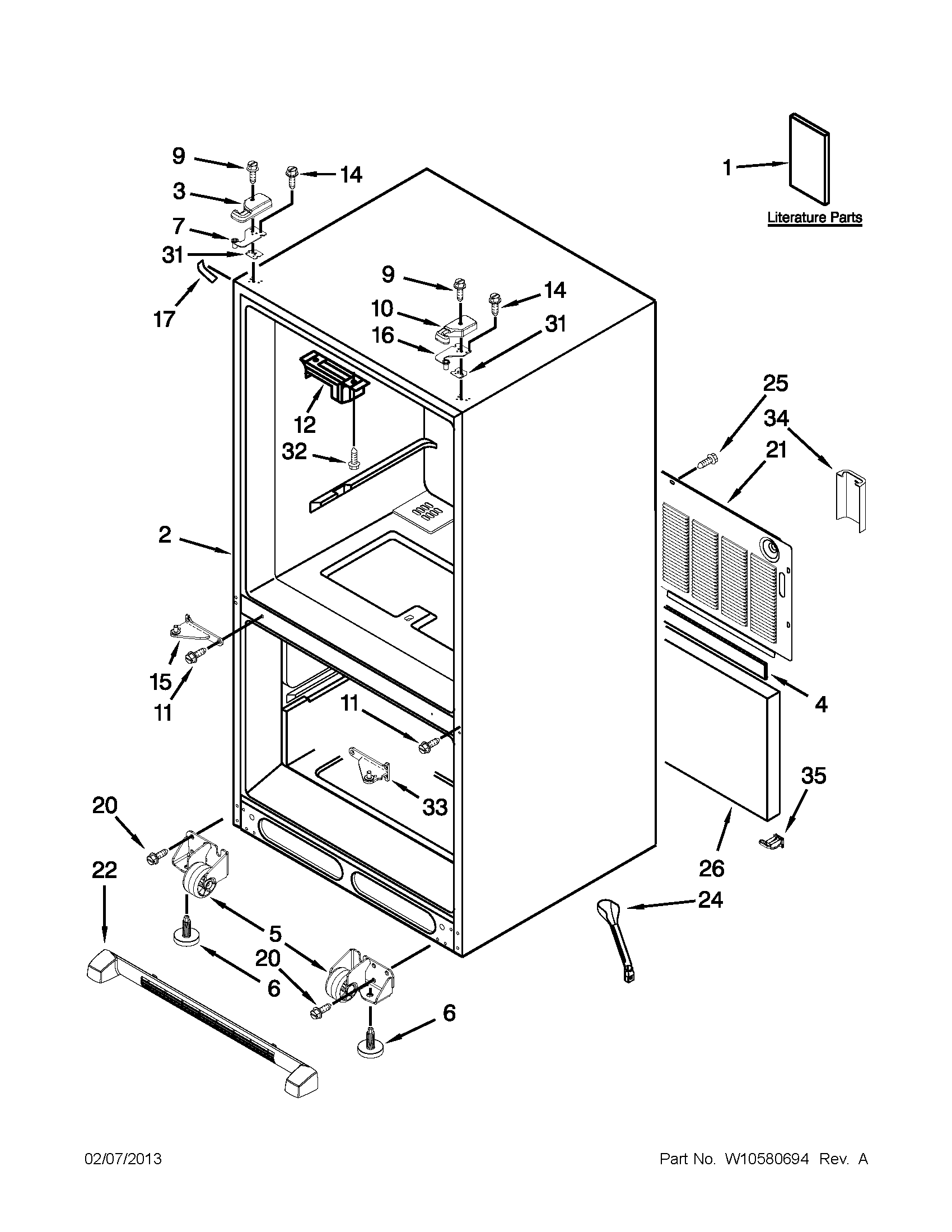 Ikea IX5HHEXWS10 cabinet parts diagram