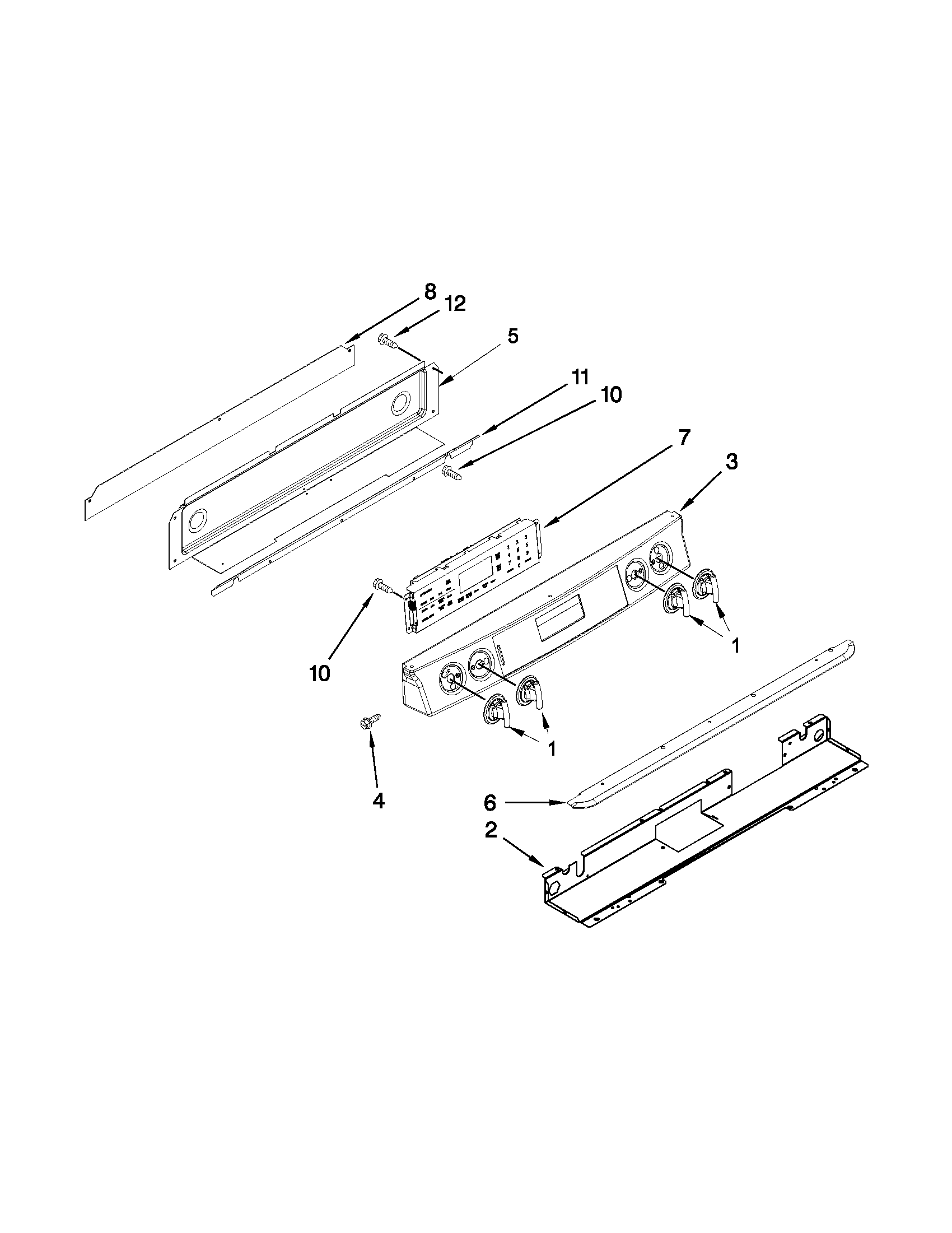 Jenn-Air JGS9900BDF15 control panel parts diagram