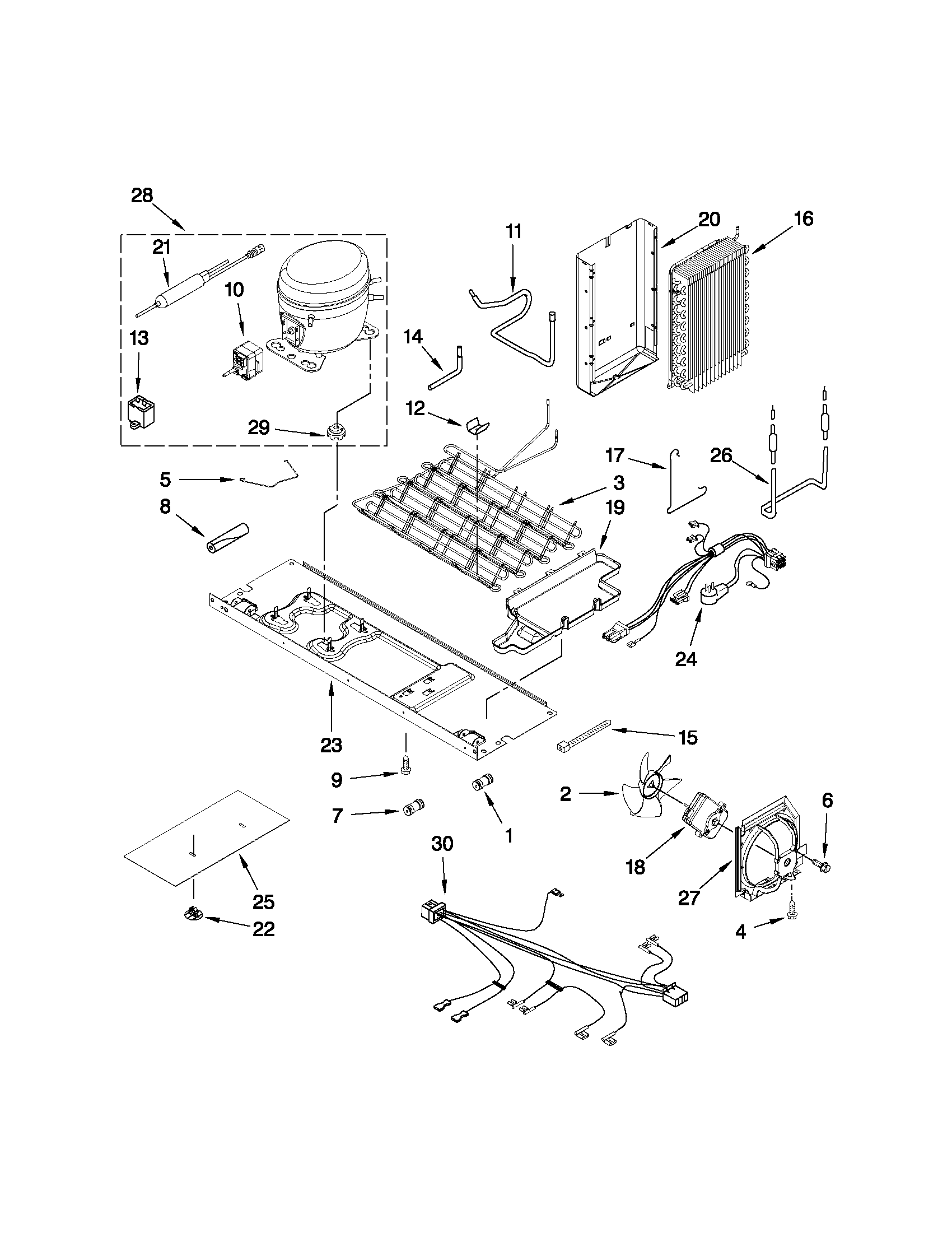 Maytag MSB27C2XAB00 unit parts diagram