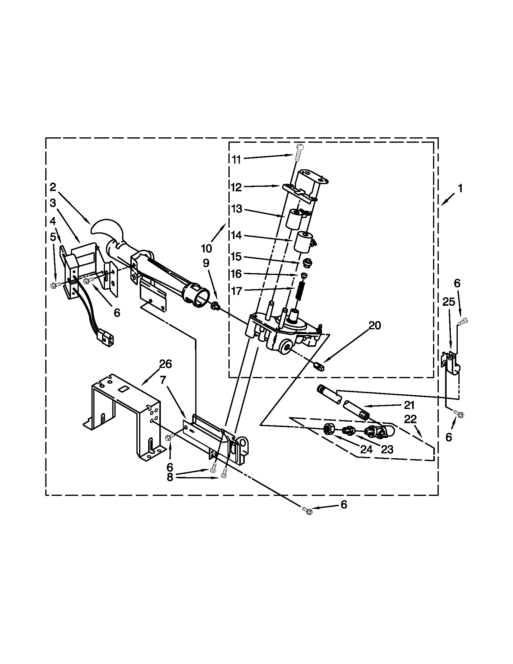 Maytag MDG18PDAWW0 burner assembly diagram