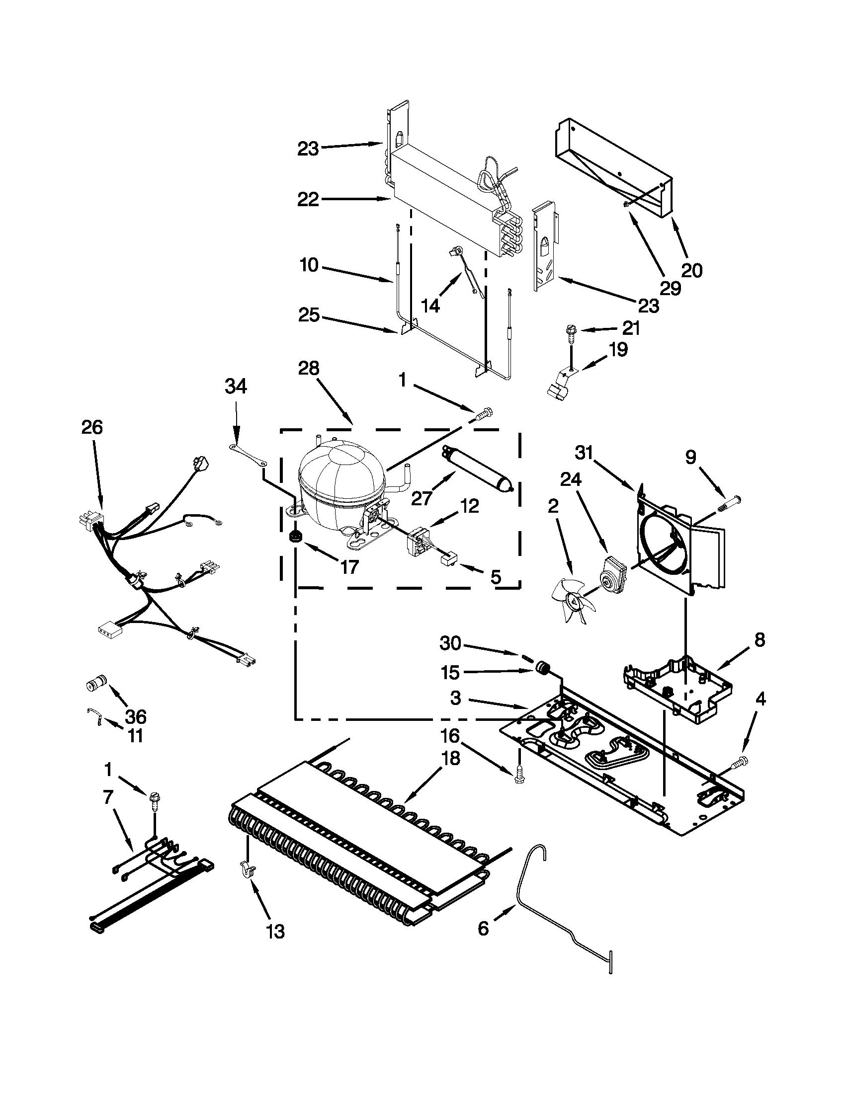 Jenn-Air JFI2089AEP13 unit parts diagram