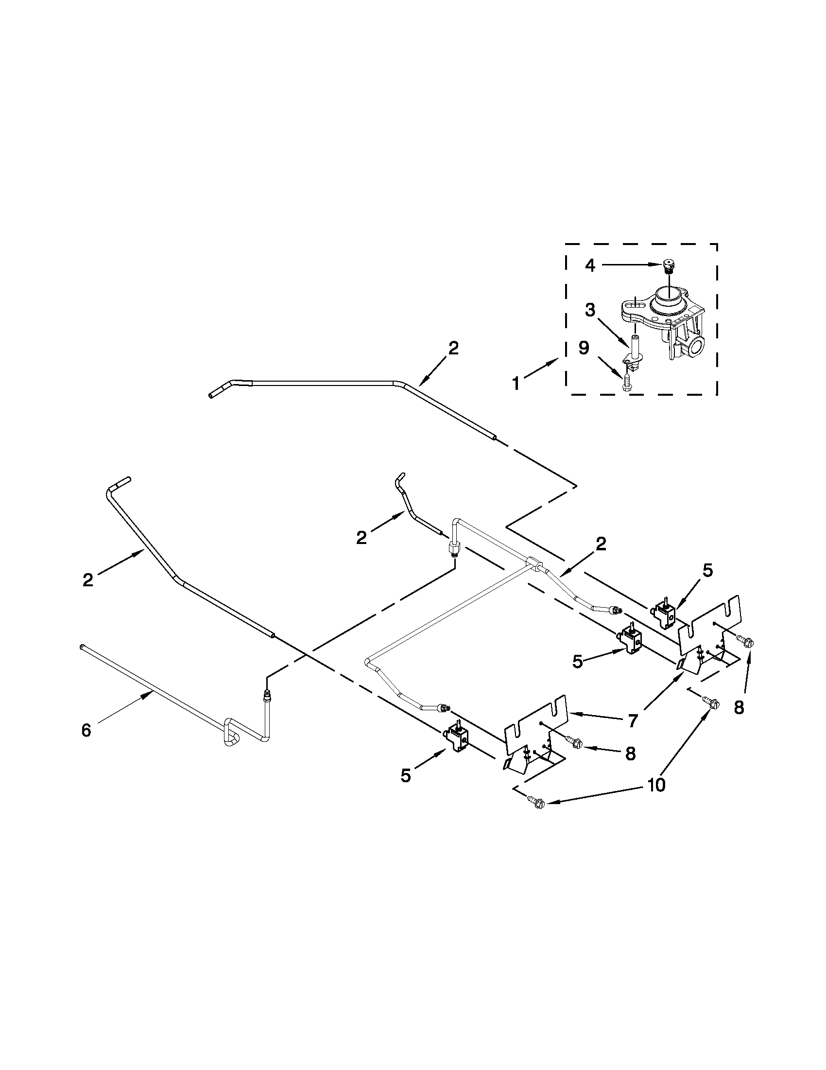 KitchenAid KGSK901SSS01 cooktop burner parts diagram