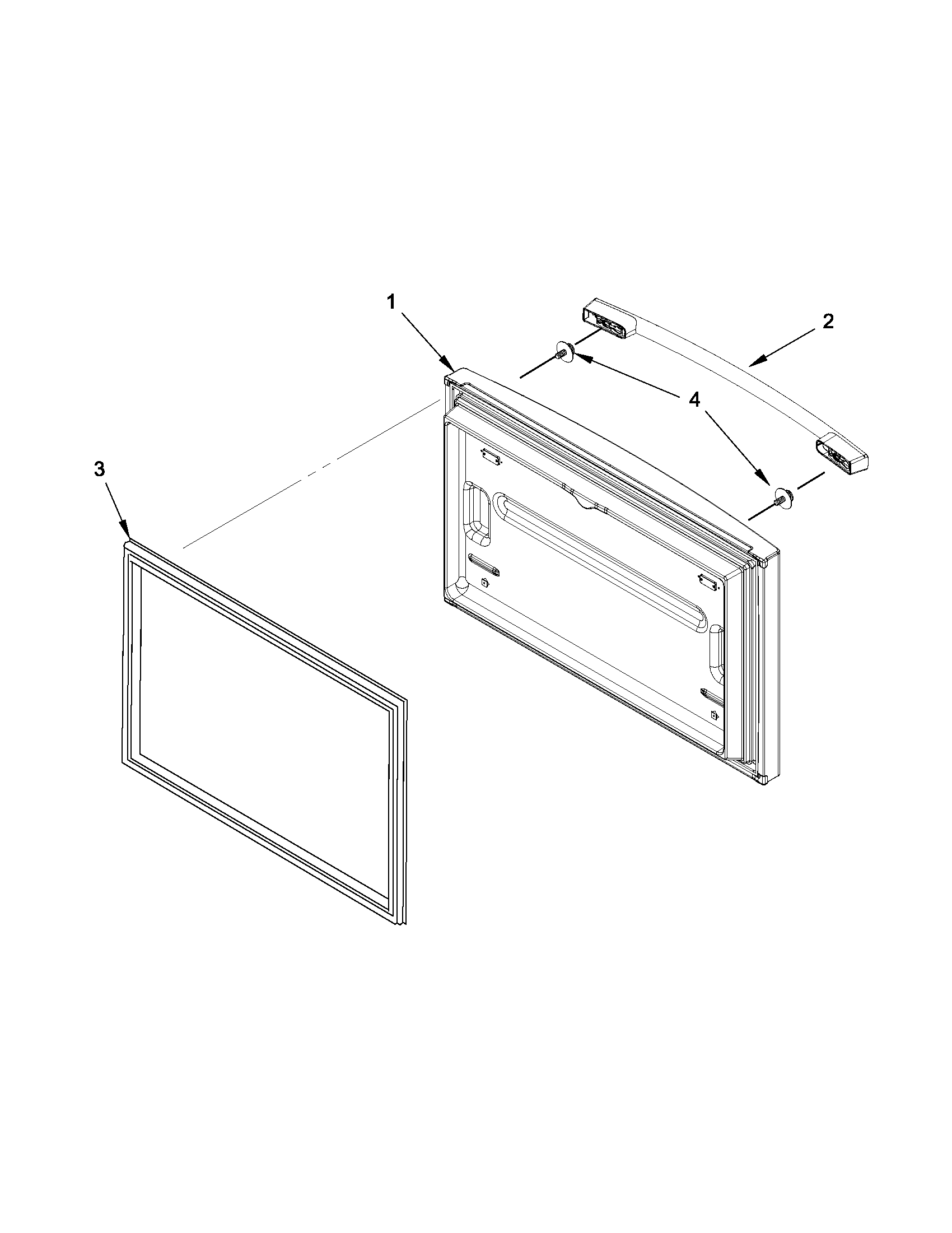 Whirlpool GX2FHDXVQ06 freezer door diagram