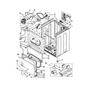 Maytag MEDX500XW1 cabinet parts diagram